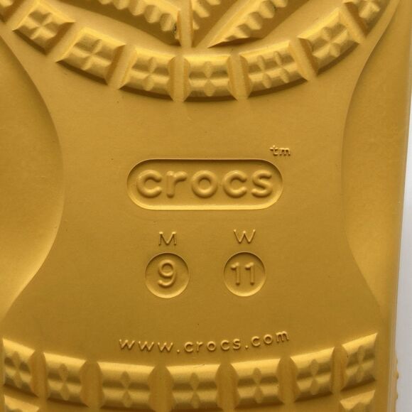 Crocs Classic Two Strap Slide Sandals Orange Sorbet Men 9 Women 11 main image 5
